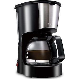 コーヒーメーカー 自動 保温機能付き ガラスポット付き リラカフェ ブラック CM-100ABKDI