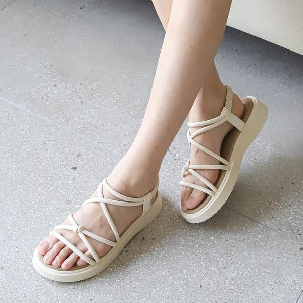 女性用 履きやすい 夏 ストラップサンダル