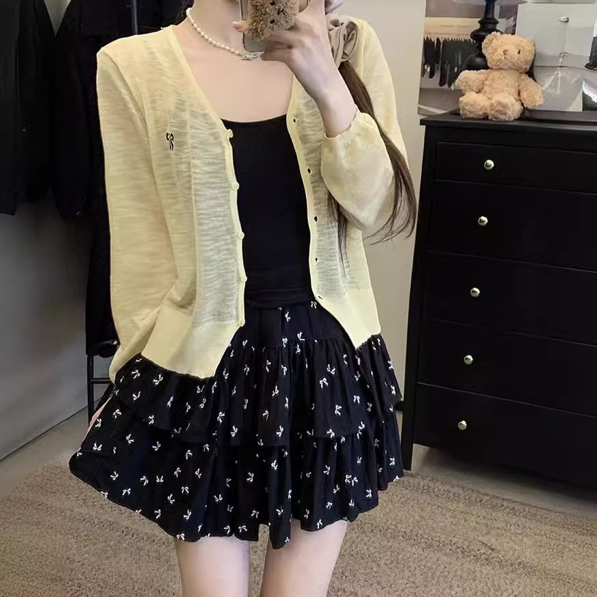 【1つ買うと10つ無料】2025ブラックフローラルスカート夏の女性服小さなハイウエスト ラインショートスカートスカートスカート 37,285円