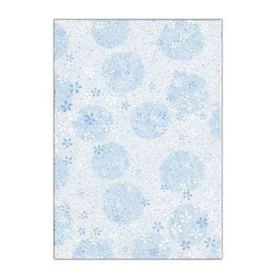 御朱印帳 特殊紙・花紙 集印帳小花柄 みず [水] [ケ56...のサムネイル