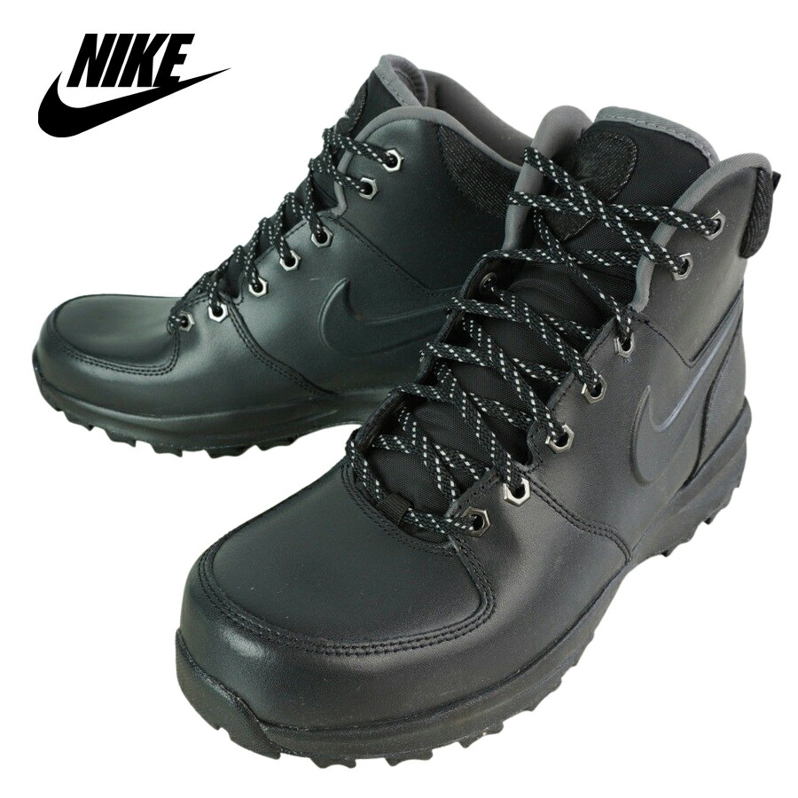 NIKE ナイキメンズ スニーカー 【箱無し】MANOA LEATHER SE マノア レザーBLACK/BLACK-GUNSMOKE(ブラック/ブラック-ガンスモーク
