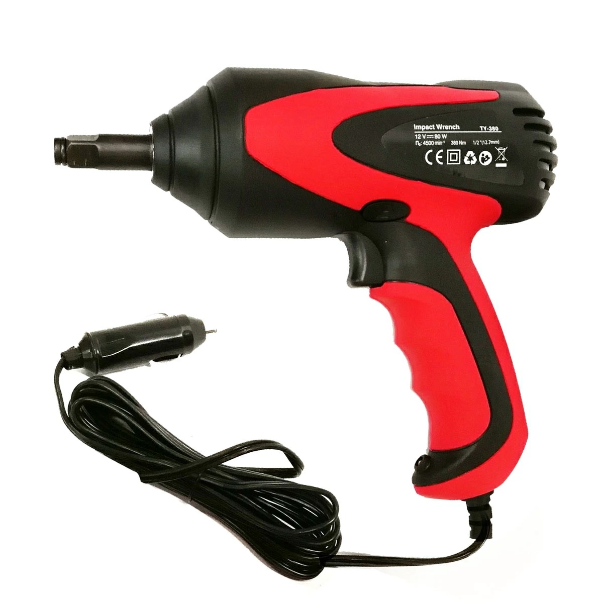 電動インパクトレンチ シガー電源 インパクトレンチ 12V 電動 タイヤ交換 工具 21mm 23mm ソケット 付き DC12V