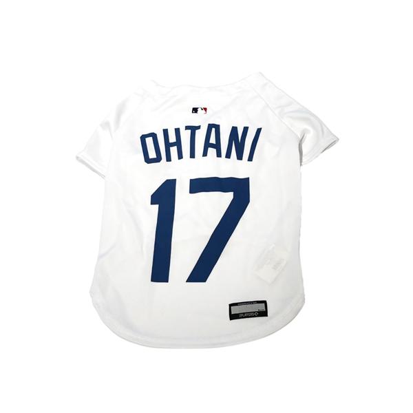 MLB公認 ドジャース 大谷モデル ジャージ ホワイト L ユニフォーム 野球 ペット用