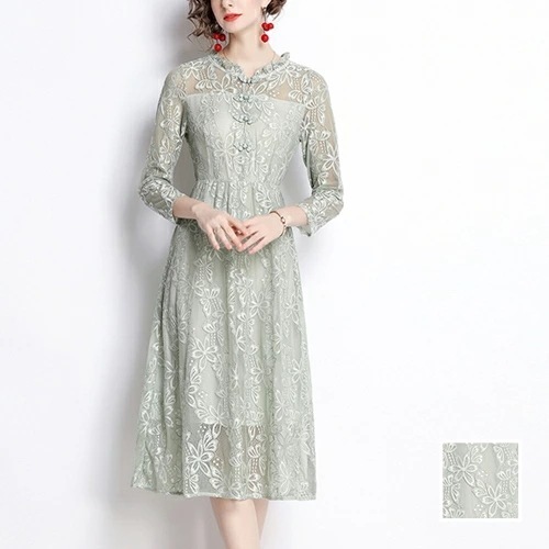 パーティードレス 結婚式 ワンピース ミディアム ひざ丈 オケージョン ドレス 韓国 ファッション レディース 春 夏 秋 ブライダル お呼ばれ コーデ 成人式 二次会 同窓会 20代 30代