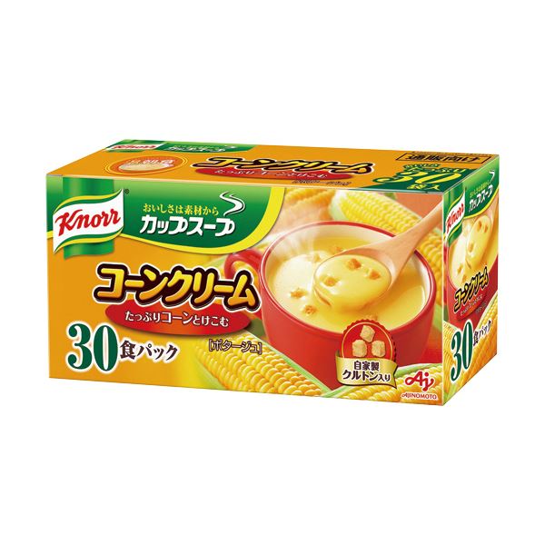 (まとめ)味の素 クノール カップ スープコーンクリーム 17.6g 1箱(30食)(×5セット)