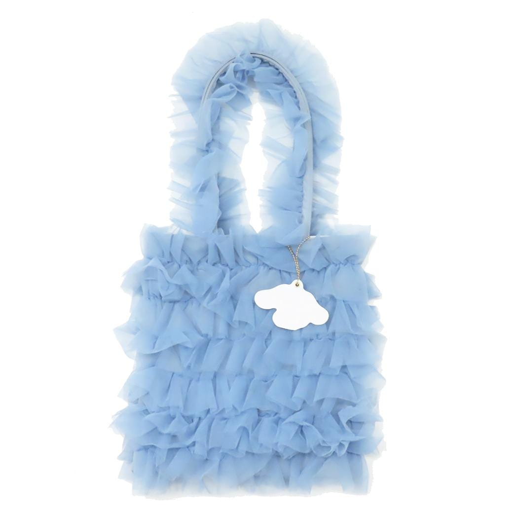 シナモロール トートバッグ チュールトートバッグ サンリオ キャラクター グッズ