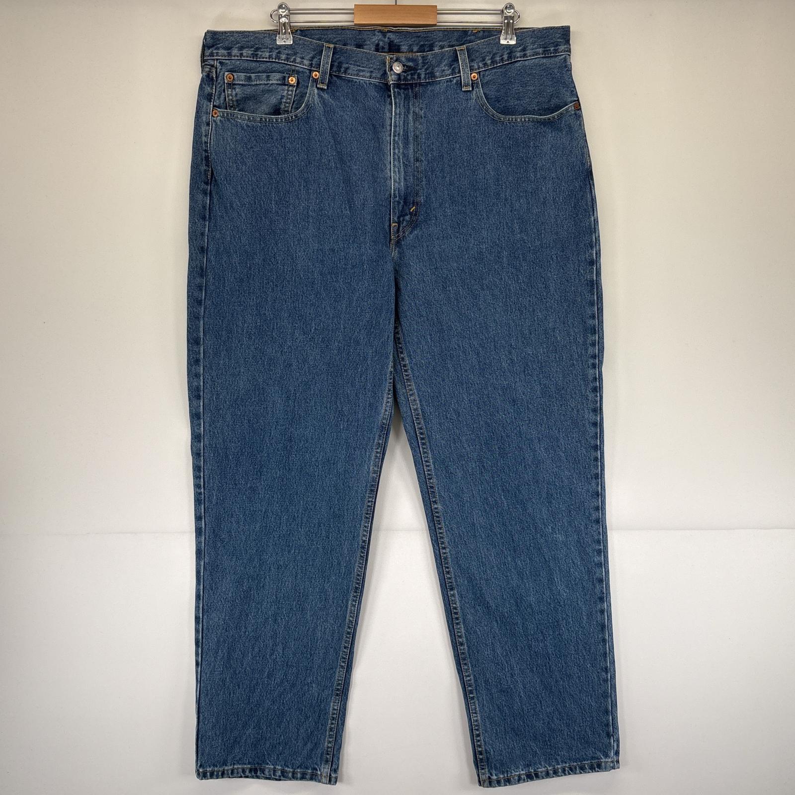 古着 デニムパンツ 550 テーパード 5ポケット ジーンズ ジーパン 大きいサイズ w40 L32 ブルー メンズ