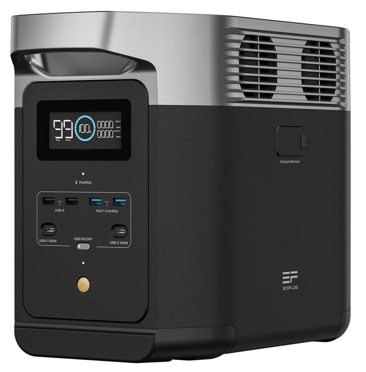 エコフロー ZMR330-JP(DELTA2) ポータブル電源 1024Wh　AC出力コンセント6口USB-C出力搭載 ZMR330JPDELTA2