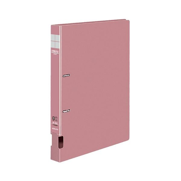 (まとめ) コクヨ DリングファイルS型 再生PP表紙 A4タテ 2穴 200枚収容 背幅34mm ピンク フ-FD420P 1冊 (×30セット)