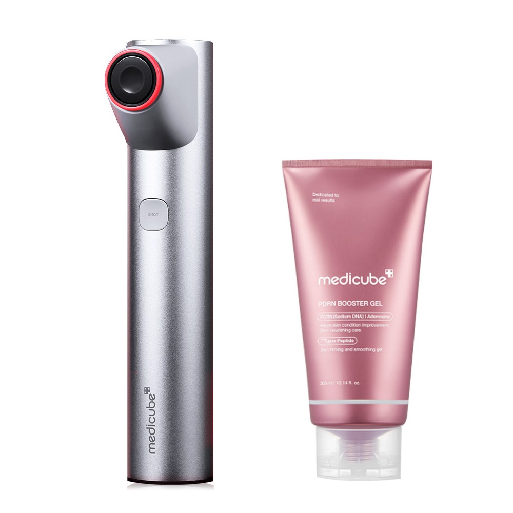 エイピアルメディキューブエイジアルハイフォーカスショット+専用PDRNブースタージェル300ml