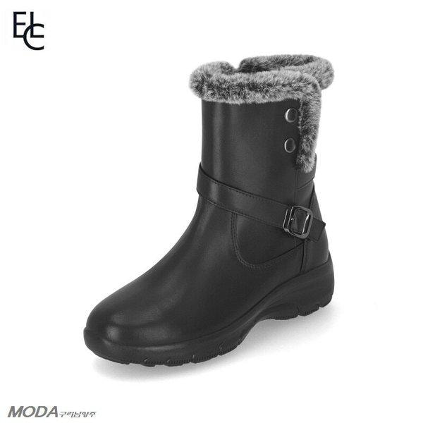 軽量クッションUPフェイクファー起毛防寒女性ブーツ2XWA35XO-GN