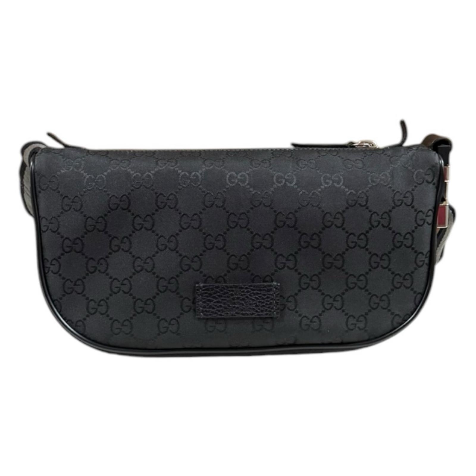 グッチ アウトレット品 ウエストバッグ 449182 ブラック GUCCI 中古 美品