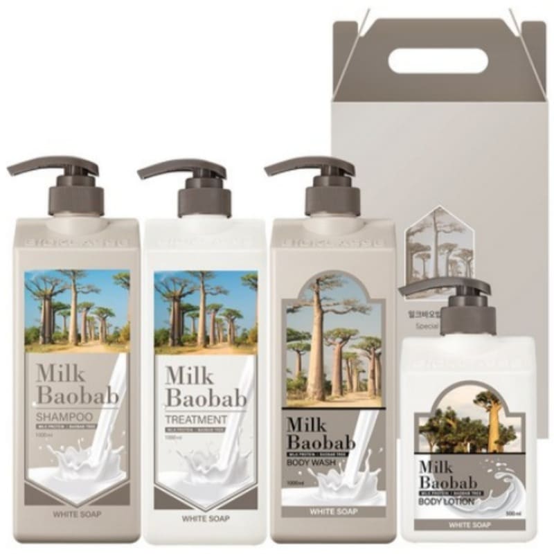 オリジナルヘアボディホワイトソップ4点セット