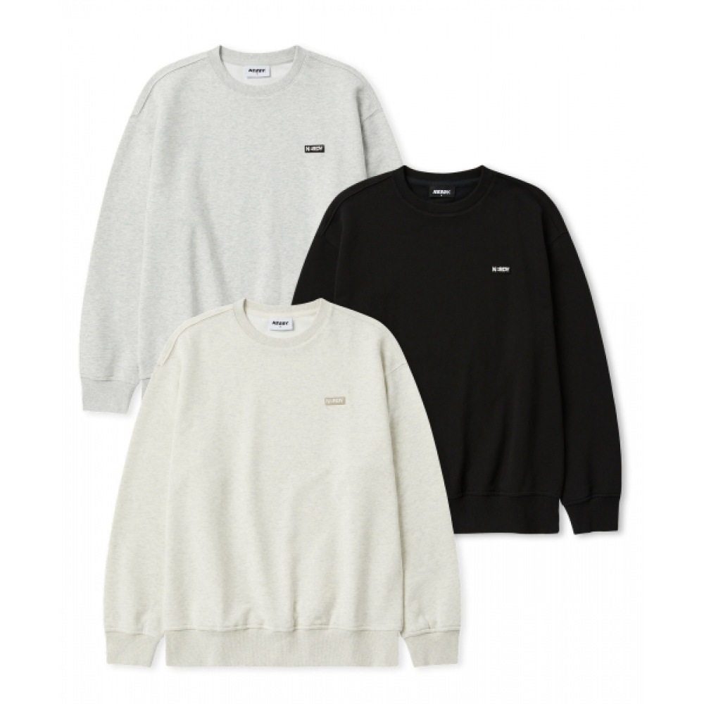 オタクエッセンシャル・スウェットシャツ (24FW) (ブラック/オートミール/メランジホワイト)