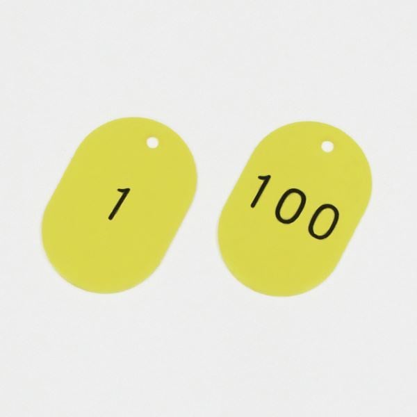 番号小判札 小判札453-Y（1100） カラー：イエロー [100枚1組]