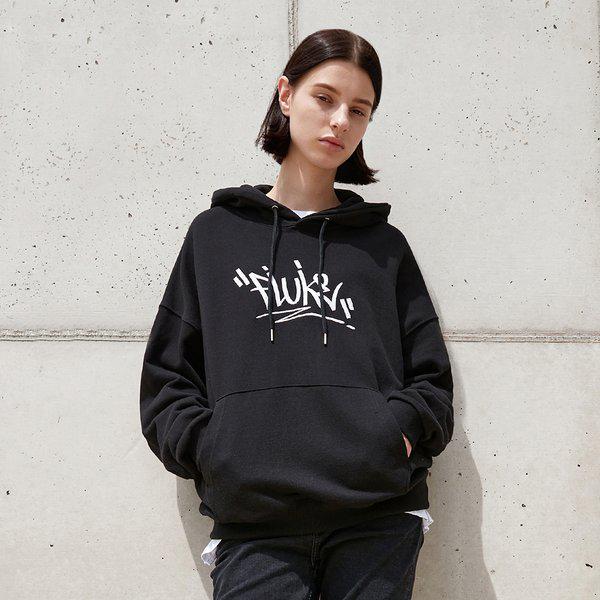 スラムロゴ チェーン刺繍フード付きTシャツ FHT2027 / 4カラー W