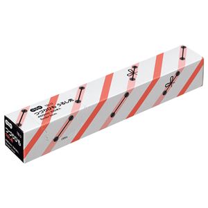 （まとめ） TANOSEE つづりひも 450mm うるし先 PP糸16本織+スフ糸16本織 1パック（100本） (×15セット)