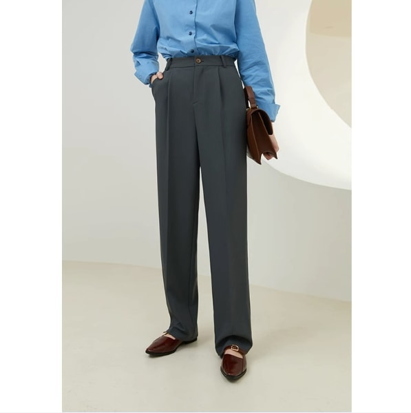 ボトムス パンツ ズボン スーツ ストレート ポケット 快適 着心地 きれいめ シンプル カジュアル 大人 上品 おしゃれ お洒落 かっこいい レトロ 大人女子 こなれ感 ラフ メンズライク