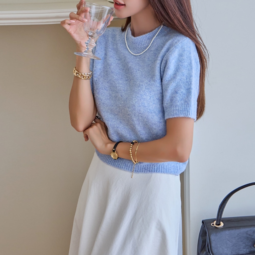 (NAK21) サトルボカシカラーショートスリーブニット DM43-T-30 5,018円