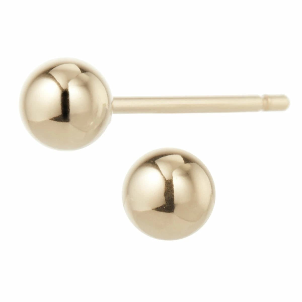 ピアス レディース メンズ K18 日本製 4mm玉 ファーストピアス セカンドピアス