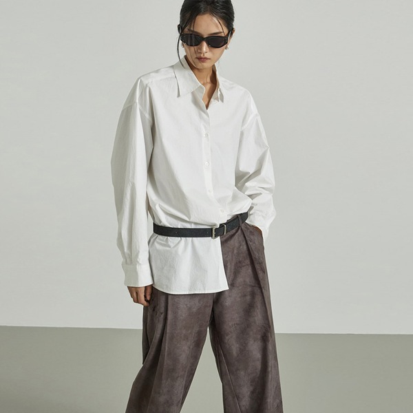 S806 オーバーフィット カラー シャツ