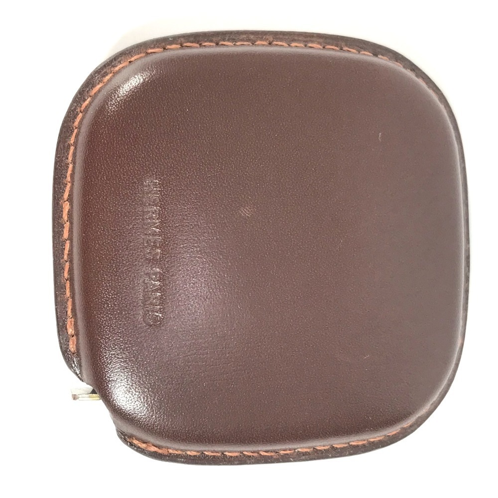 雑貨 ロゴ メジャー スケール 巻き尺 ステーショナリー インテリア レザー ブラウン