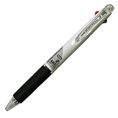 他サイト： 三菱鉛筆ジェットストリームボールペン極細０．５ｍｍ３色　白　SXE340005.1の商品画像
