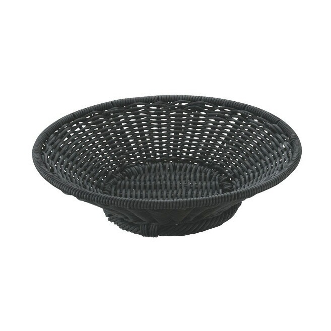 トーダイ PPラタン 丸型 フードトレー 小 ブラックVT-972-BK