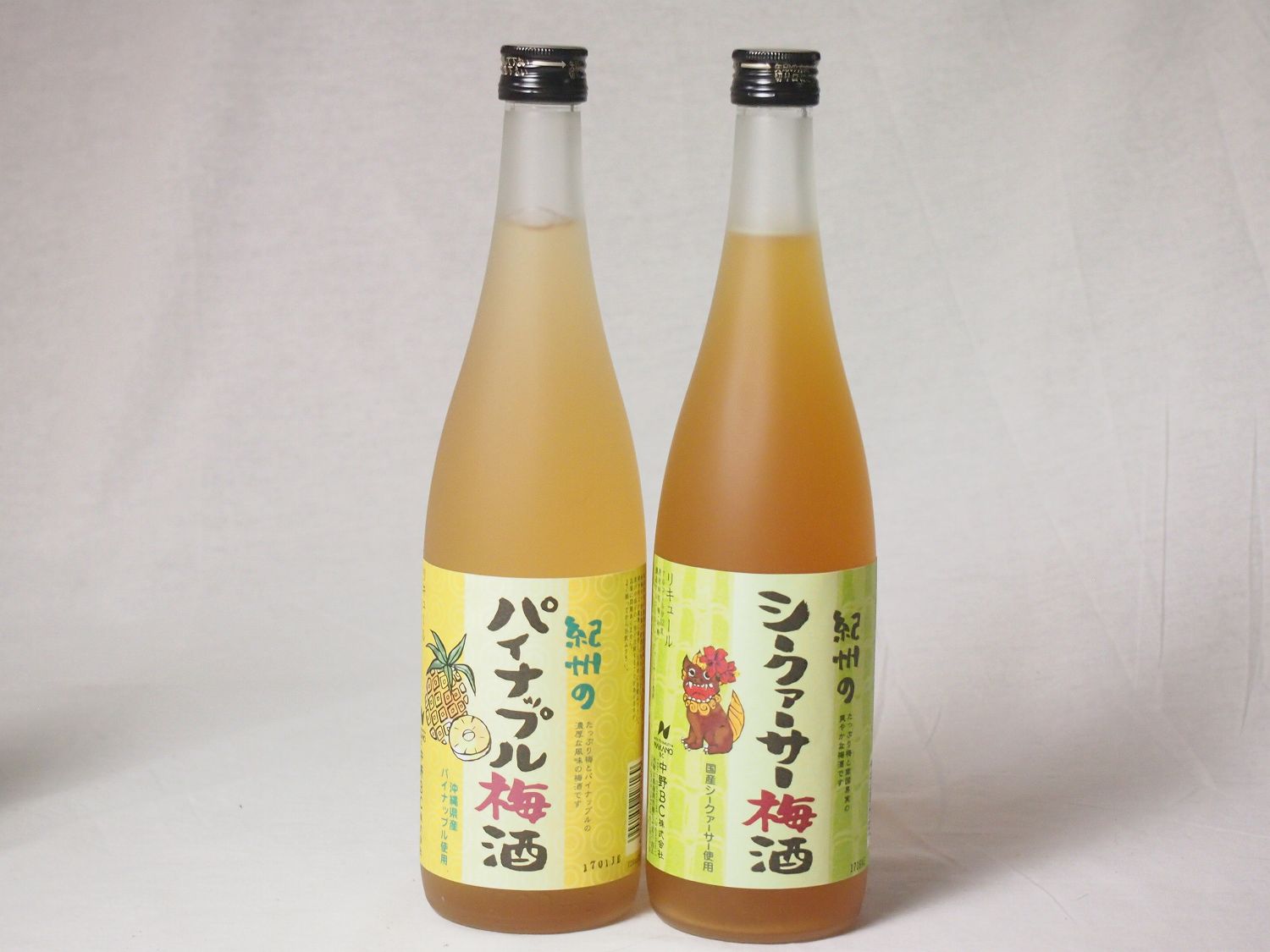4セット 南国フェア梅酒8本セット(紀州パイナップル梅酒720ml 紀州のシークァーサー梅酒720m