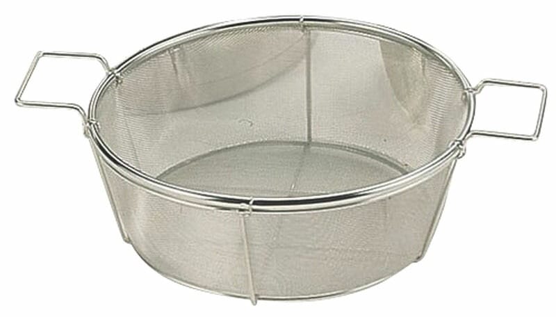 18-8フライヤー油缶用篭（20メッシュ）20L用