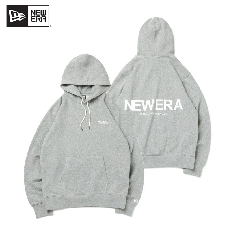 ニューエラ NEW ERA 裏毛 スウェット プルオーバーフーディー The Origin グレー ユニセックス メンズ レディース