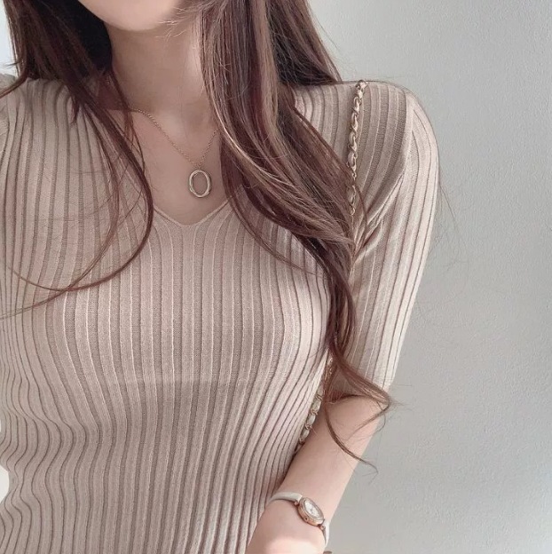 ワンピース ニットワンピース ミニ ミニ丈 ショート ショート丈 袖あり 長袖 Vネック カシュクール 襟なし ノーカラー ストレート プリーツ ニット 可愛い きれいめ シンプル おしゃれ