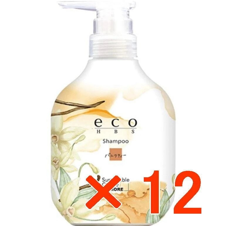 【送料無料】 パイモア エコエイチビーエス シャンプー 500ml バニラティー 12個セット ／ 美容室専売品　ヘアシャンプー