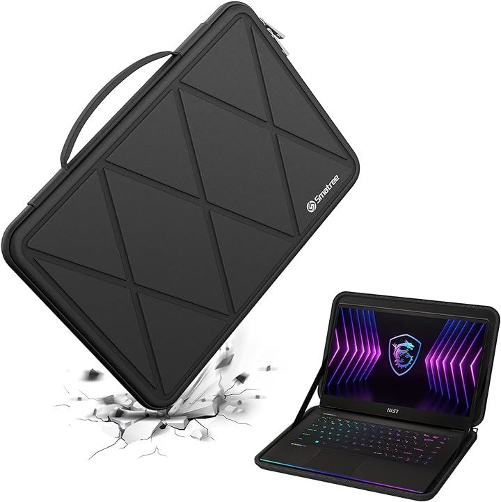 ハードEVA保護スリーブケース 15.6インチ MSI Raider GE67HX/Raider GE66/GE66( Black, For MSI 15.6インチ（M103）)