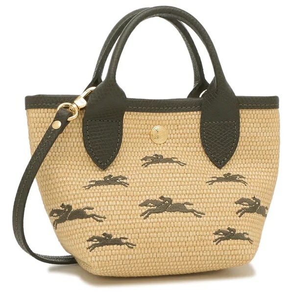 ショルダーバッグ ハンドバッグ パニエ プリアージュ XSサイズ かごバッグ カーキグリーン レディース 10206 HCF 292