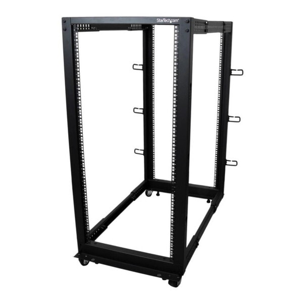 StarTech 4POSTRACK25U ブラック [サーバーラック] メーカー直送