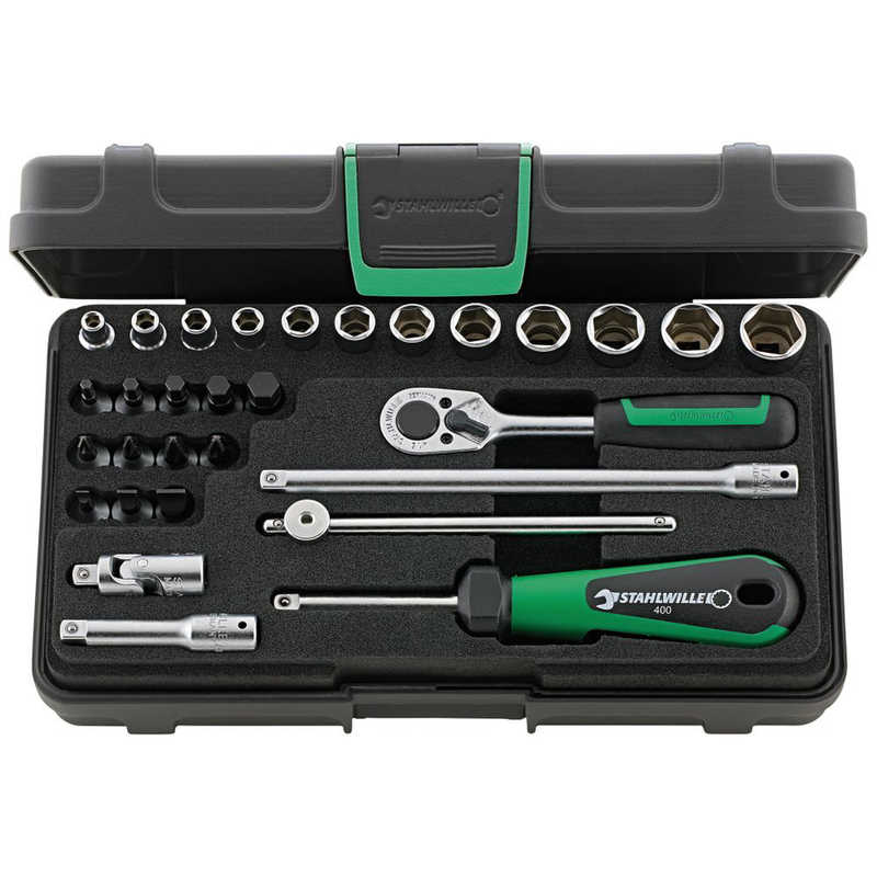 STAHLWILLE　30点組 1/4SQ ソケットレンチセット　40/24/6KN