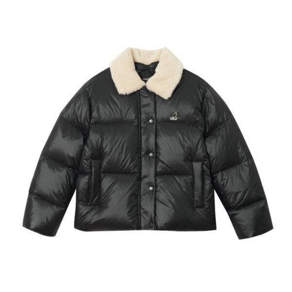 M パッド CQK KRFW-JP81770BK ウーマンズ シアリング カラー ダウン ジャケット 8177 ブラック