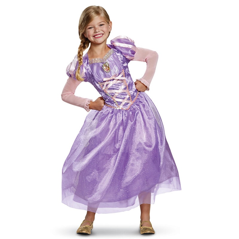 コスプレ 仮装 ラプンツェル デラックス 子供用 M 【 コスプレ 衣装 ハロウィン 仮装 コスチューム 子供 アニメ キッズ ディズニープリンセス グッズ ドレス ラプンツェル こども 公式 塔の上