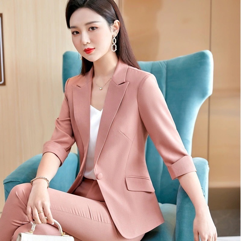 【急速出荷!】スーツセットアップ レディース 黒ブレザー春秋高級感キャリアスーツファッションカジュアルフォーマル気質面接 卒業式 入学式 入園式 新生活応援ビジネス特集