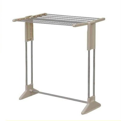 他サイト： アイリスオーヤマ ステンレスタオルハンガー STH-78KR パールベージュ タオルハンガー おしゃれ タオルラック 2段 物干し干し台 ステンレス バス用 省スペース シルバー シンプル タワーの商品画像