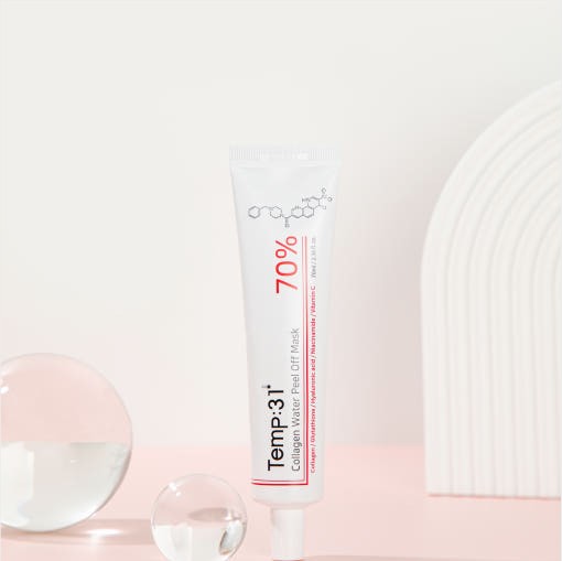 temp:31 collagen water パックを剥が 70ml