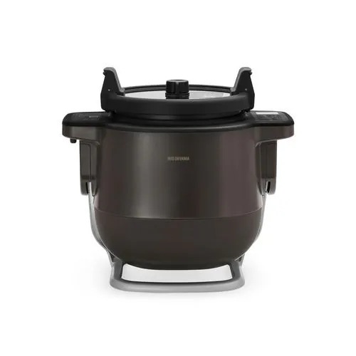 アイリスオーヤマ KDAC-IA2-T 自動かくはん式調理機 CHEF DRUM ブラウン KDACIA2T