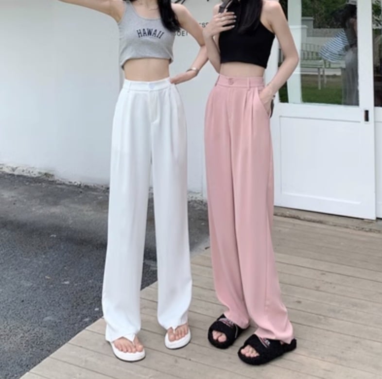 レディース パンツ ボトムス ワイドハイウエスト 脚長 シーズンレス かわいい 大人可愛い きれいめ シンプル カジュアル 上品 おしゃれ かっこいい レトロ こなれ感 ラフ ガーリー ルーズ