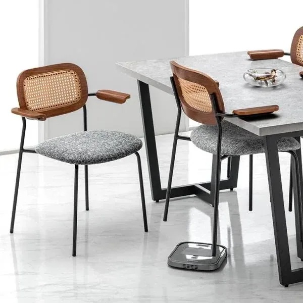 ダイニングチェア おしゃれ 北欧 ラタンチェア ２脚セット ラタン チェア 椅子 カフェ リビングチェア チェアー リビング 低め ダイニング椅子