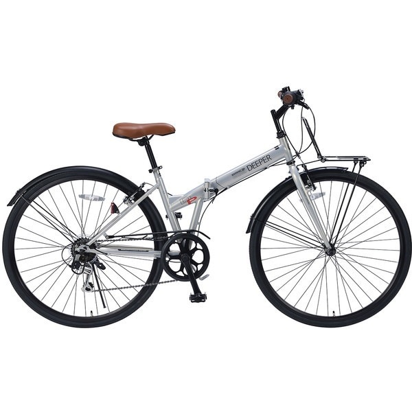 DE601-GP グレイッシュパール 折畳27インチシティクロス6SP メーカー直送