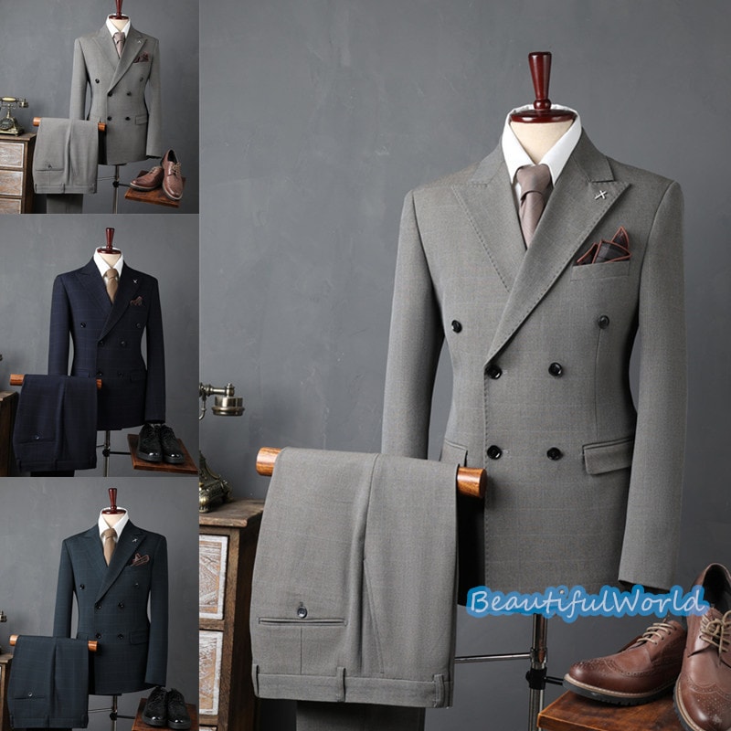 スーツ メンズ 2ピーススーツ　おしゃれ スーツセットアップ ビジネススーツ チェック柄 スリム カジュアルスーツ フォーマルスーツ 洗える 紳士服 面接 通勤 8,750円