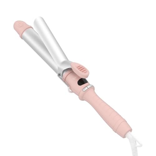 [2025年春夏限定] SALONIA サロニア セラミック カール ヘアアイロン コテ 32mm 海外対応 SAL24008PM メロウコーラルピンク