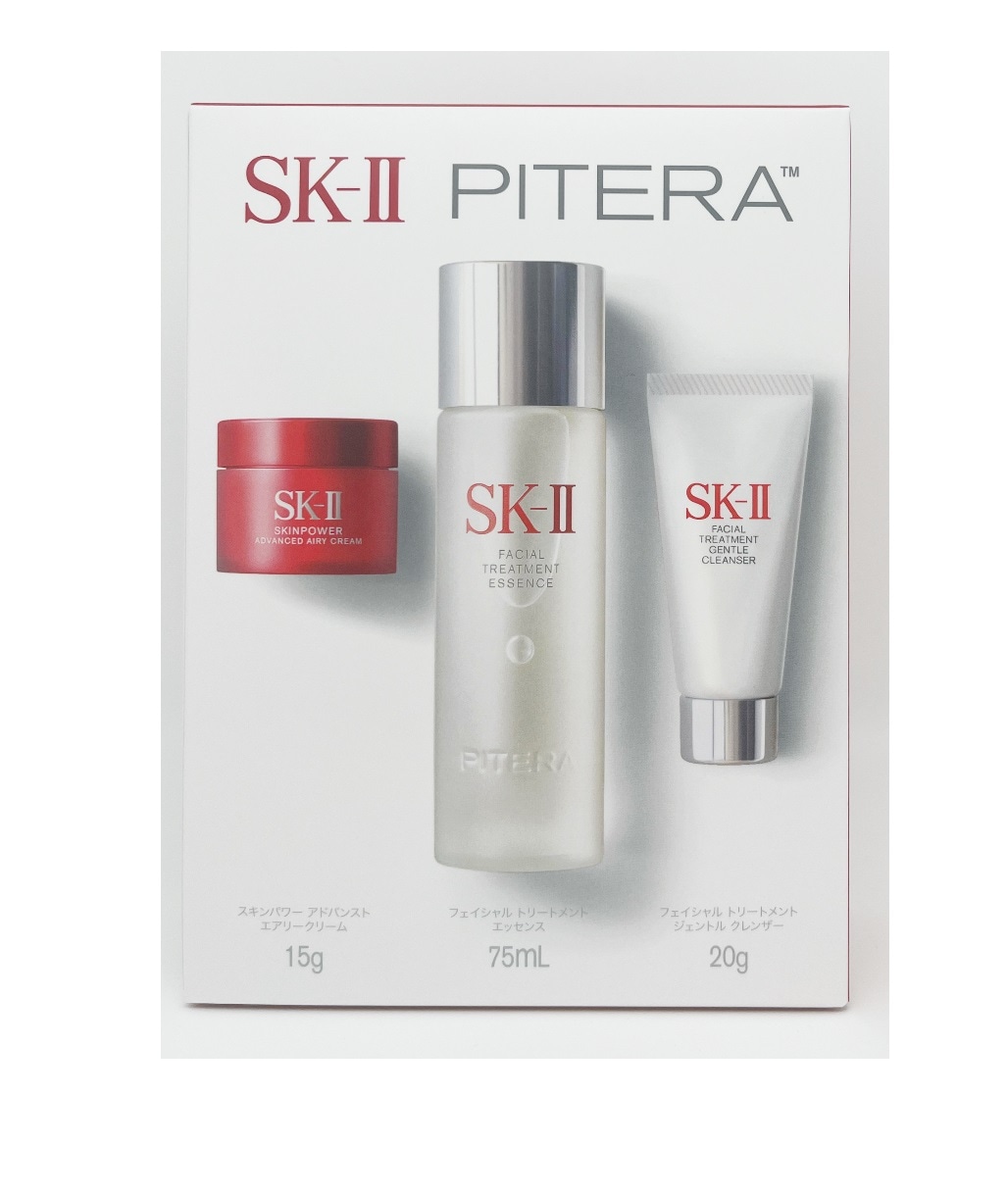 商品名：限定発売 国内正規品 SK2 SK‐II ピテラ ユース エッセンシャル セット 内容量： フェイシャル トリートメント エッセンス（７５ｍｌ）現品） フェイシャル トリートメント ジェントル