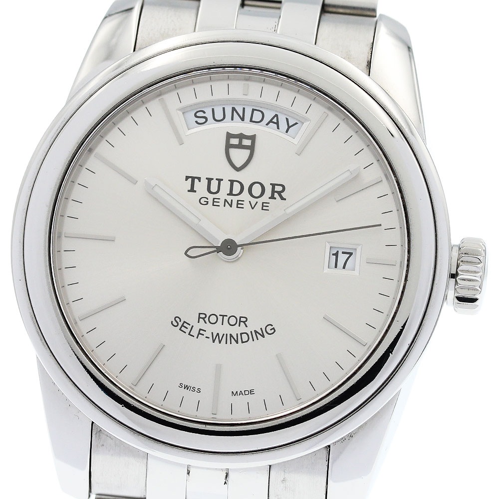 チュードル TUDOR 56000 グラマー デイトデイ 自動巻き メンズ 保証書付き_952736【中古】
